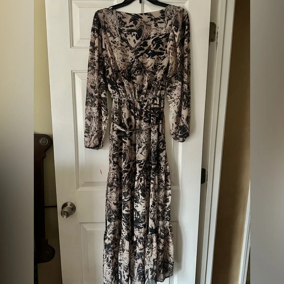 Avec Les Filles maxi chiffon dress, size 6, equestrian print, NWT - Picture 6 of 6